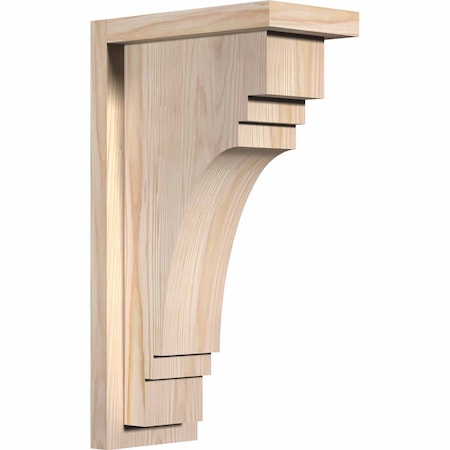 Ekena Millwork Pescadero Smooth Corbel w/Backplate, Douglas Fir, 5 1/2"W x 10"D x 18"H COR06X10X18PEC01SDF